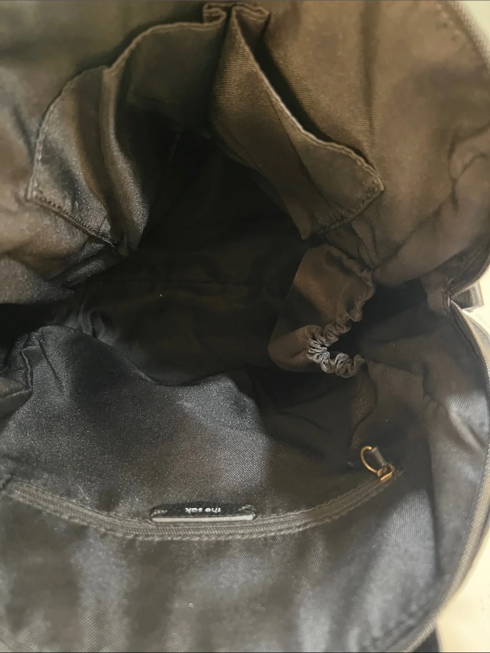 The Sak Olvera City Black Textured Quilted Backpack